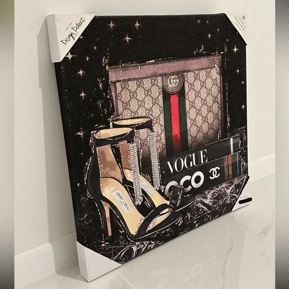 🆕 Design DistrictGucci Purse / Chanel Wall Art Canvas!
